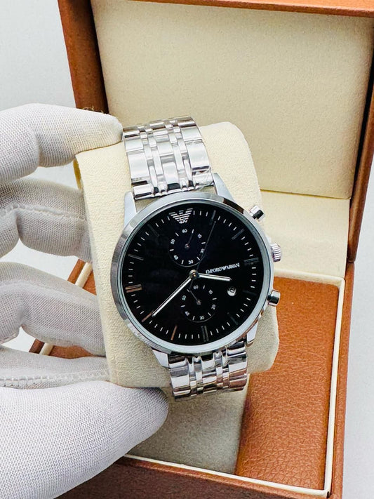 Emporio Armani Men's Chronograph Watch All Chronograph working