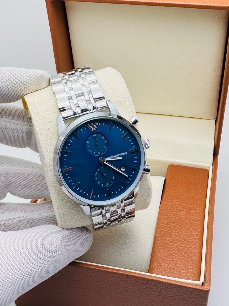 Emporio Armani Men's Chronograph Watch All Chronograph working