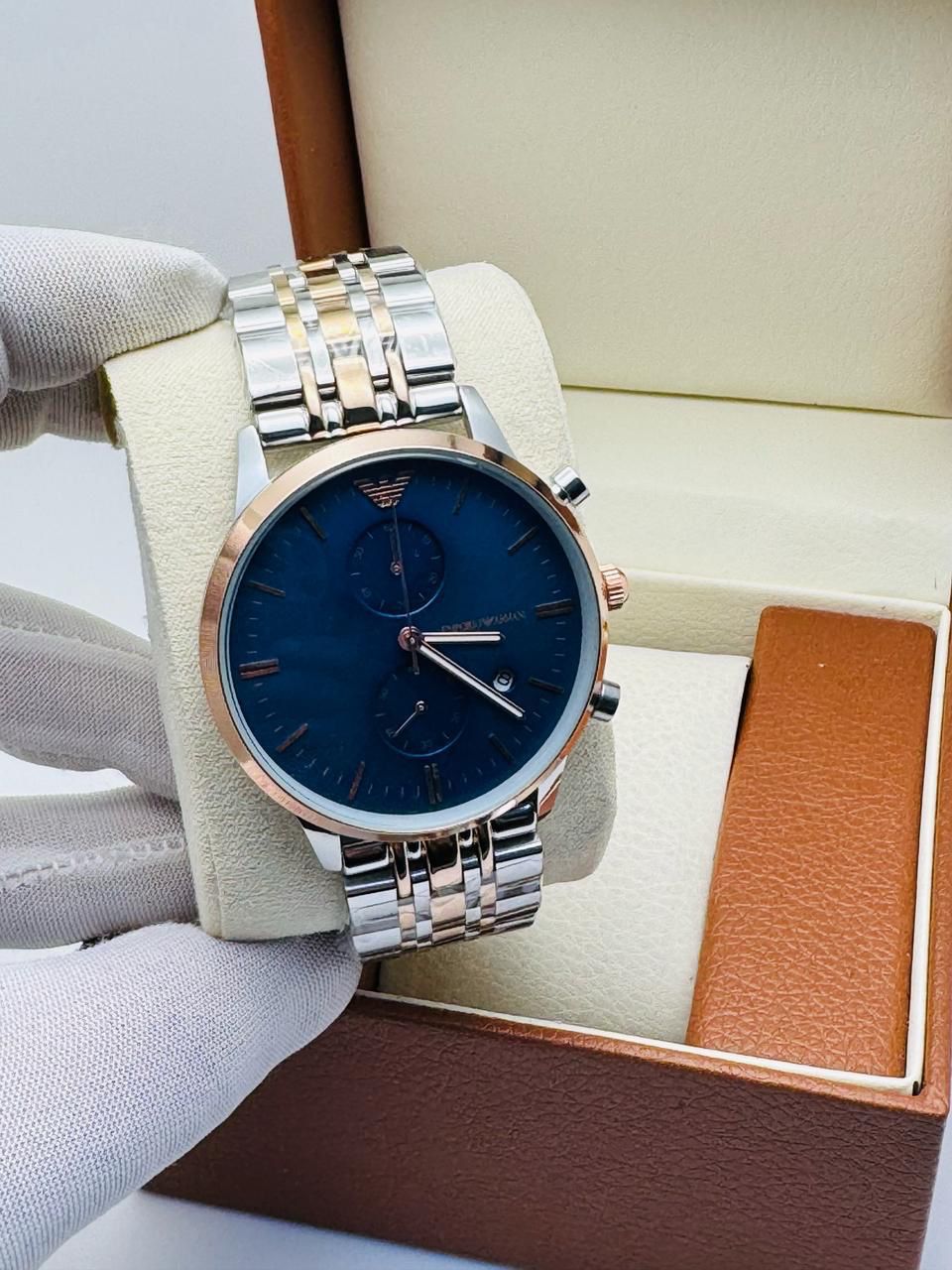 Emporio Armani Men's Chronograph Watch All Chronograph working