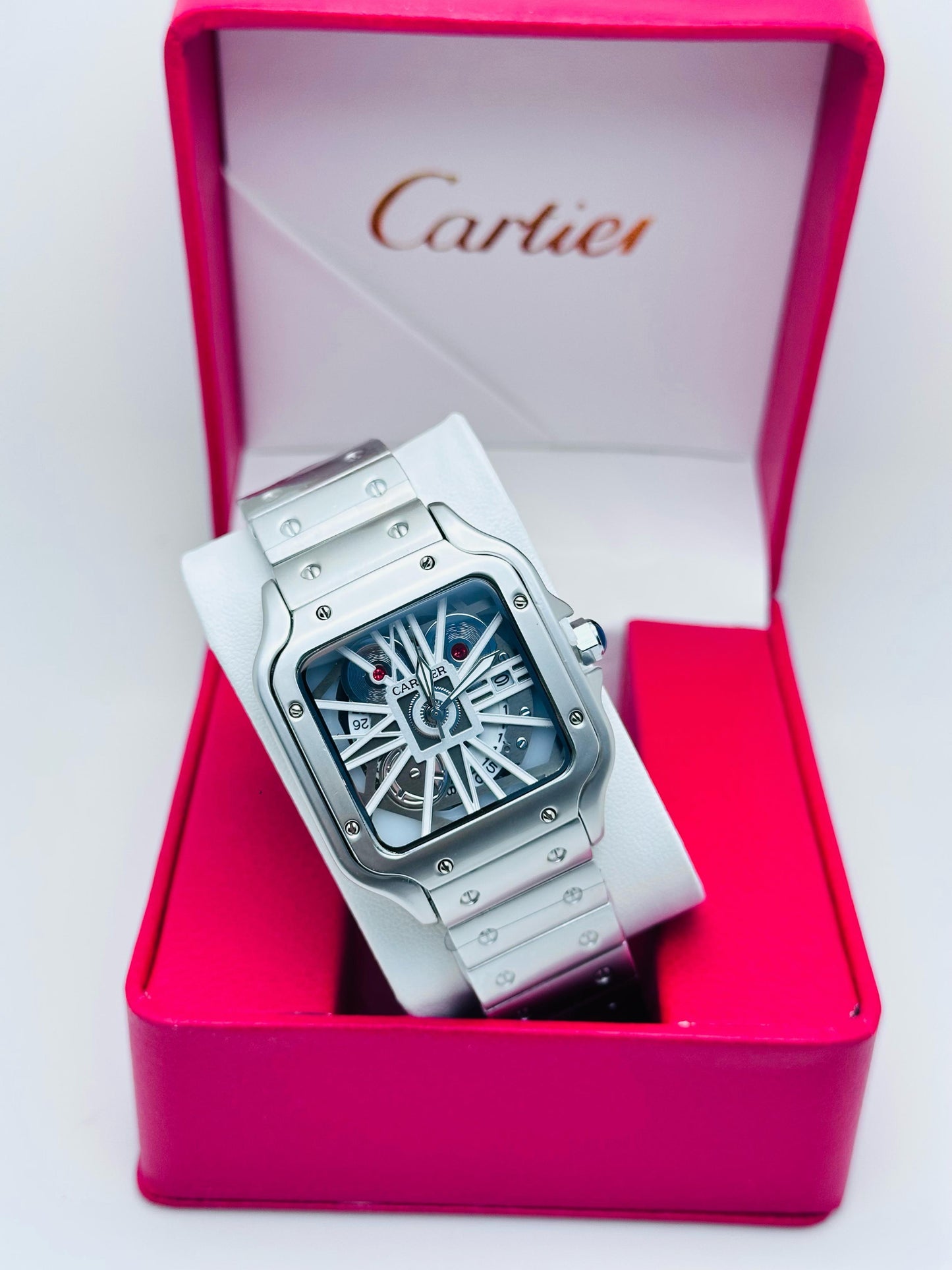 Santos de Cartier skeleton watch