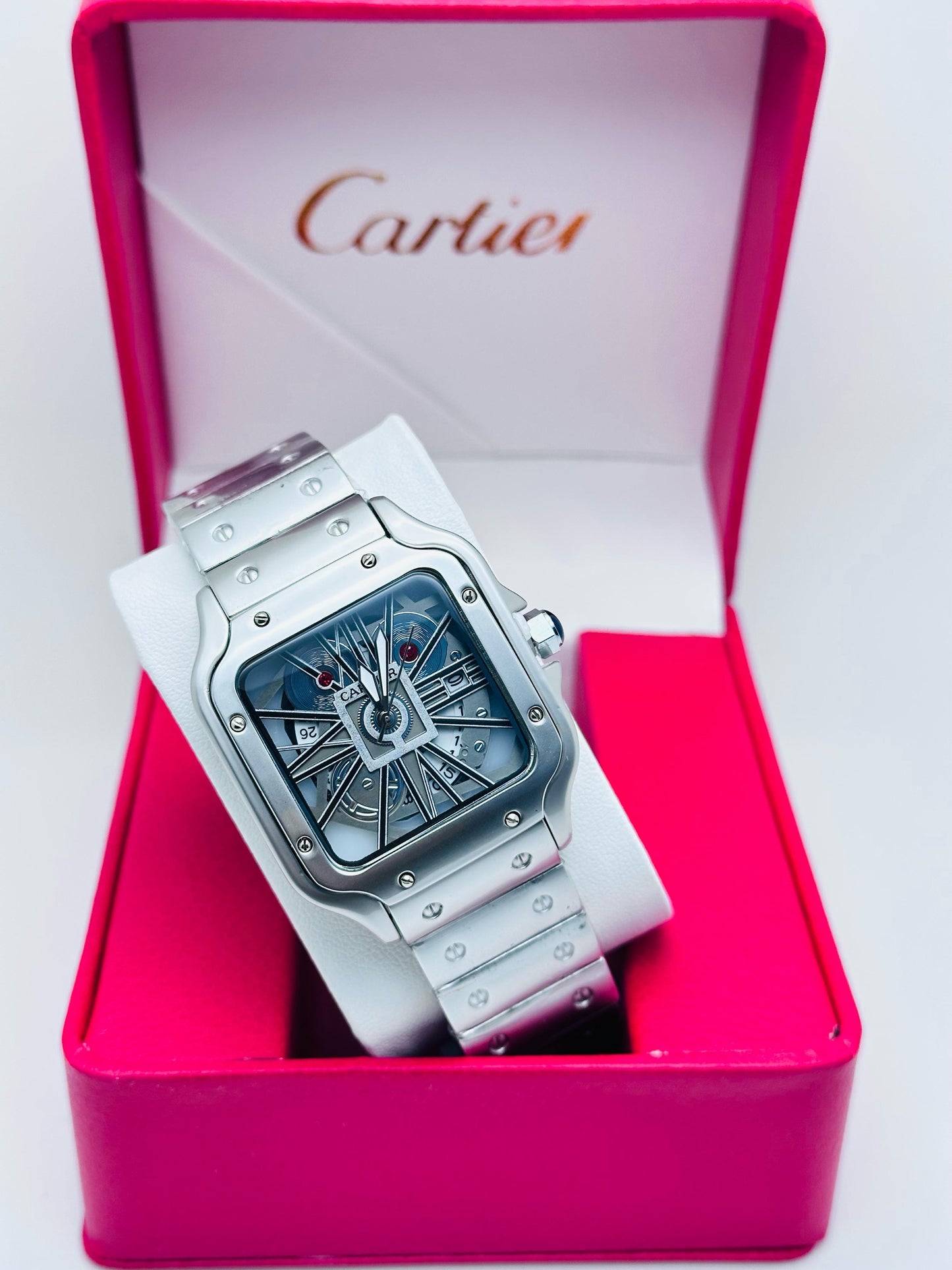 Santos de Cartier skeleton watch