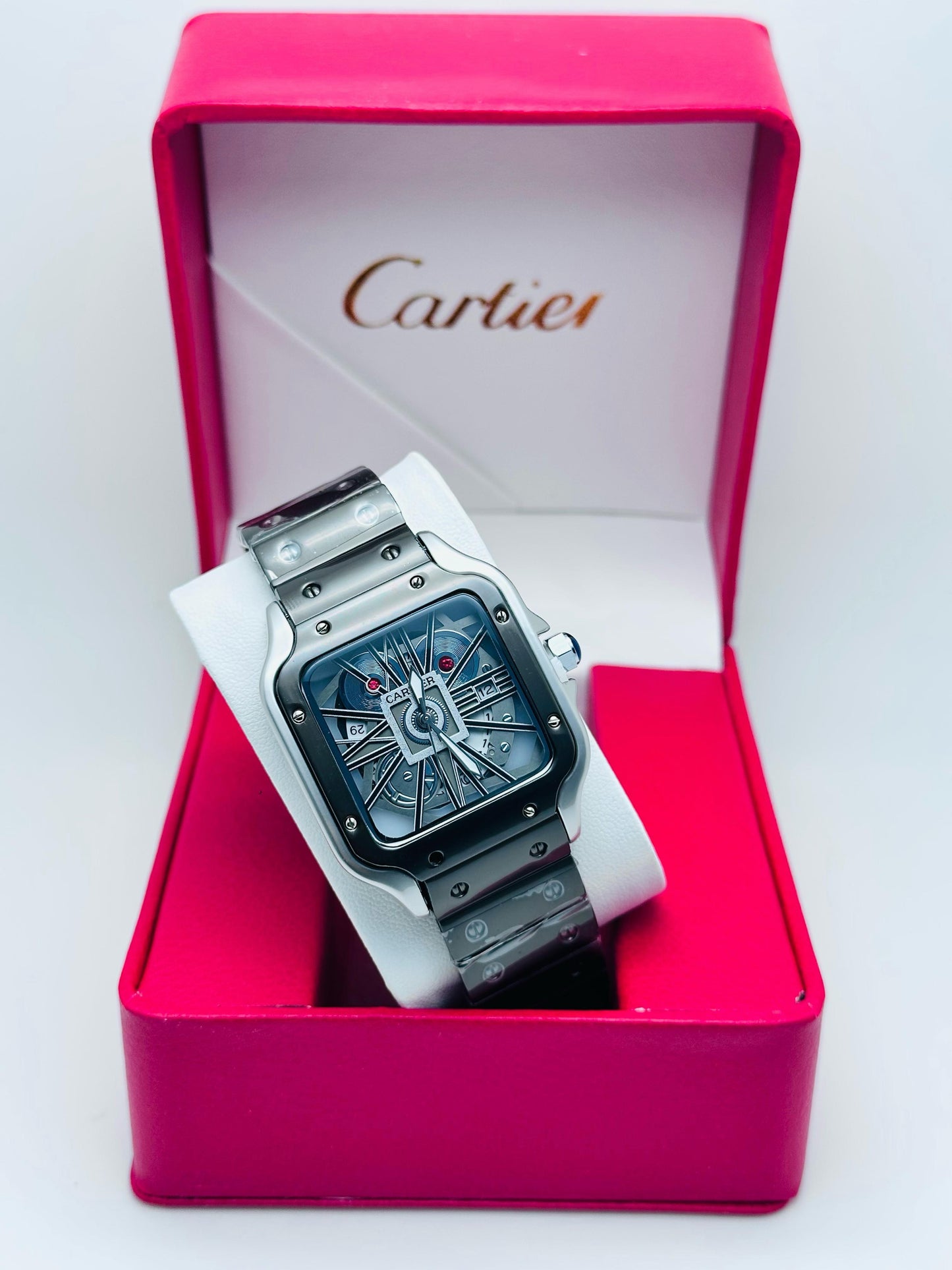 Santos de Cartier skeleton watch