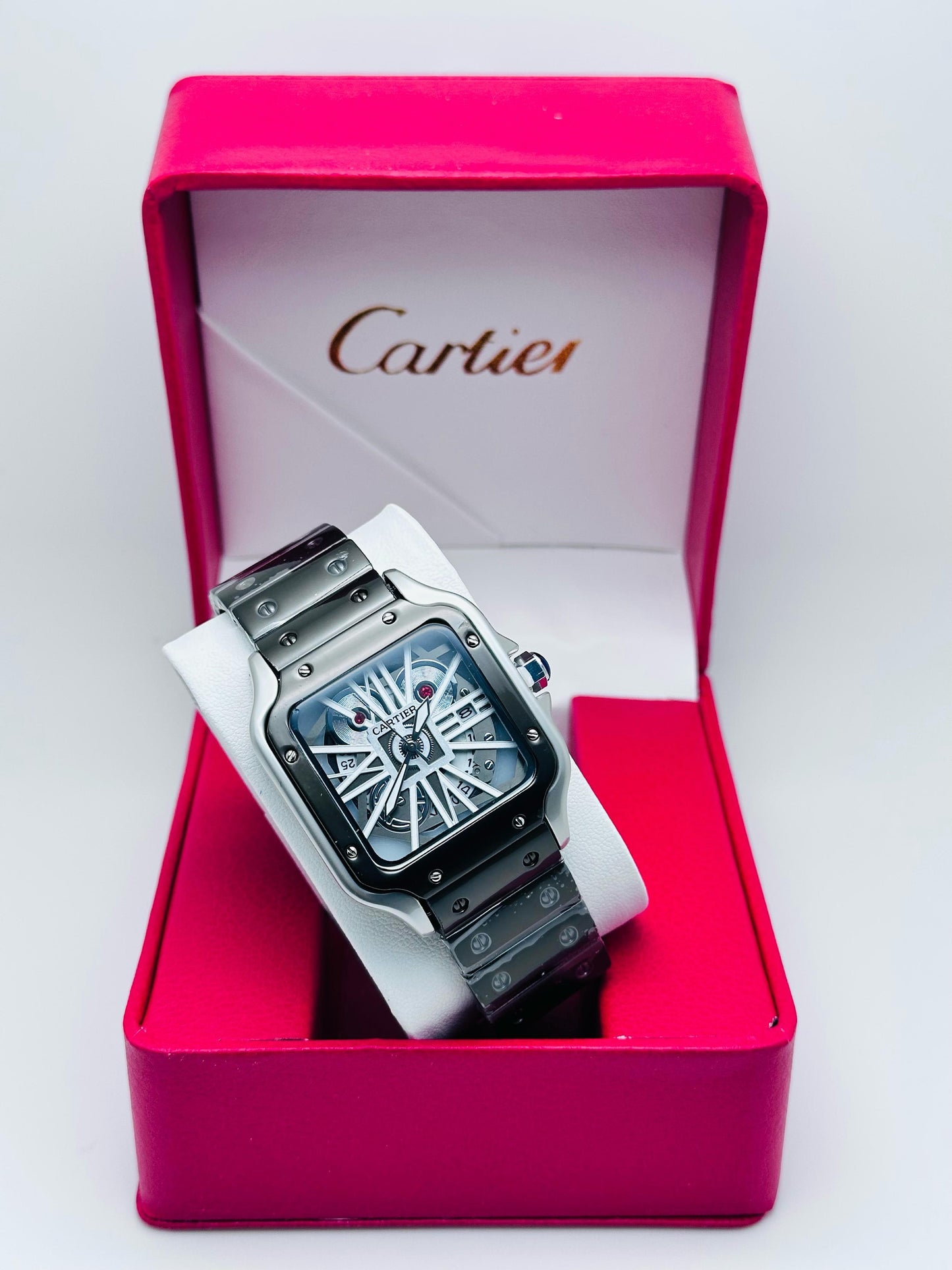 Santos de Cartier skeleton watch