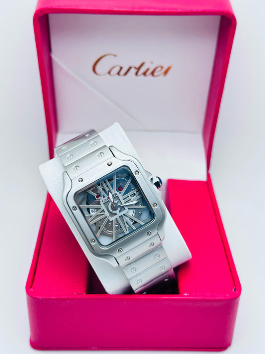 Santos de Cartier skeleton watch