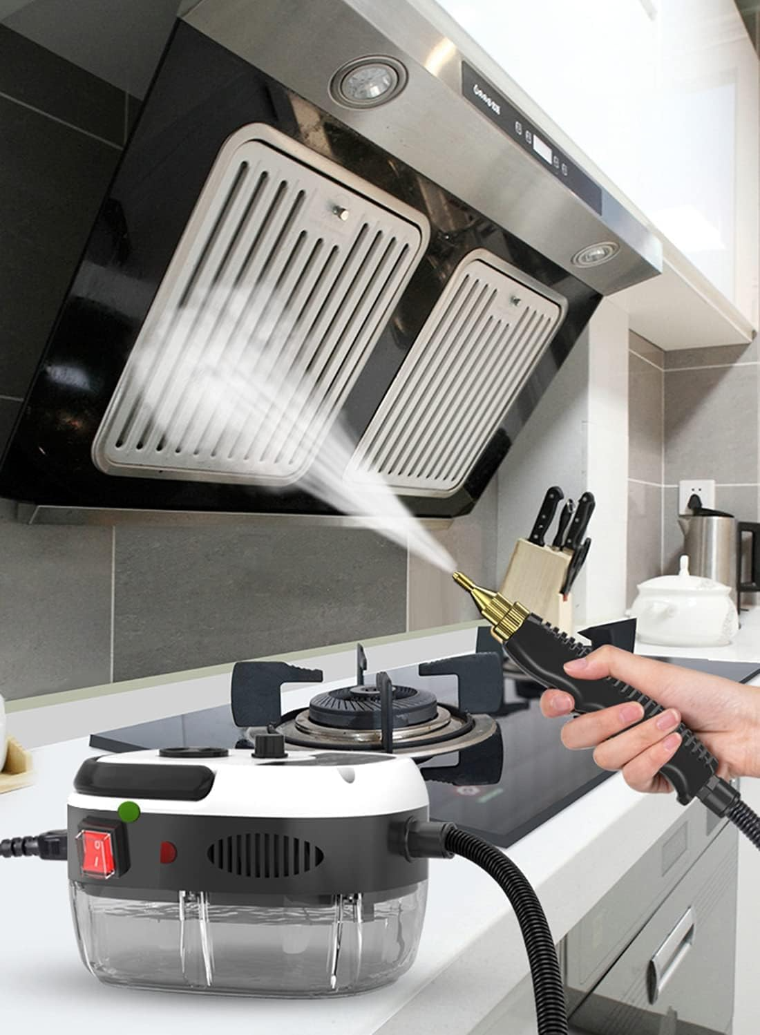 Handheld Steamshot Cleaner with Smart Touch Screen with 1200ML Water Tank