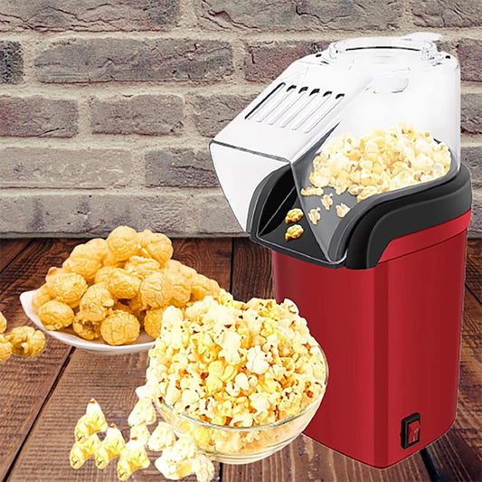 1200W Electric Hot Air Popcorn Popper Maker for Home (just in 3 mins), No Oil Needed Healthy Snack for Kids Adults, Perfect for Party Birthday Gift